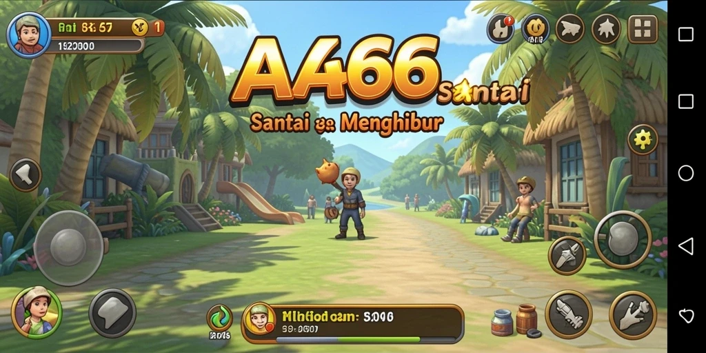 Screenshot gameplay yang penuh warna dari AA666.