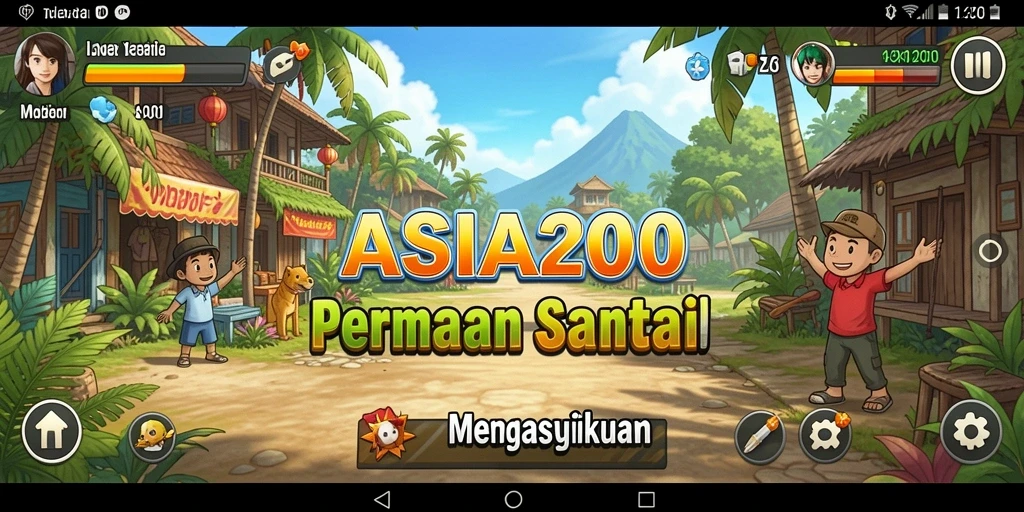 Tampilan gameplay <strong>ASIA200</strong> yang penuh warna dan menyenangkan.