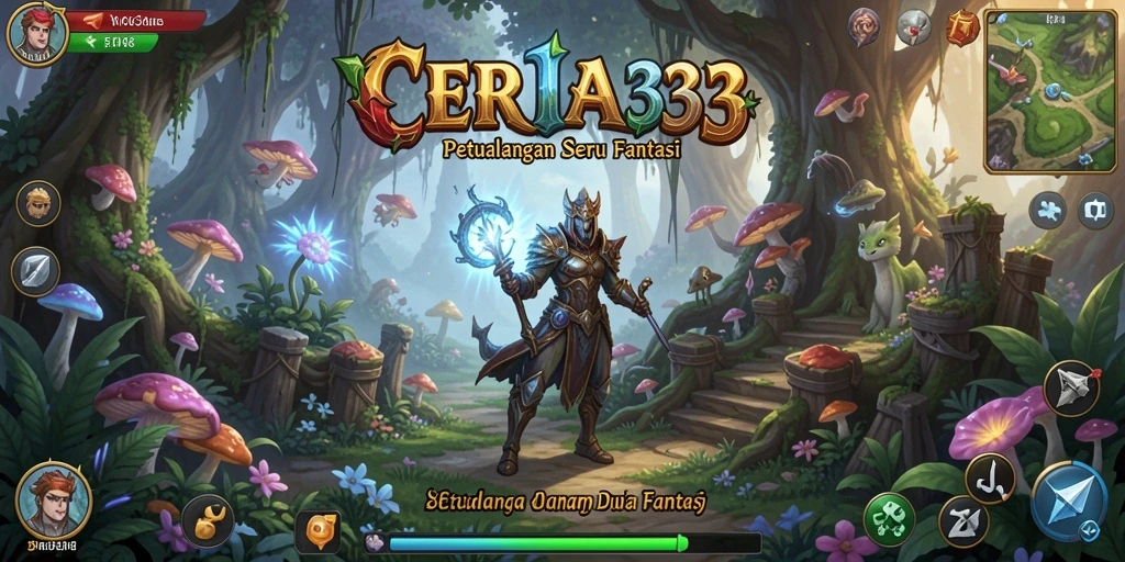 Tangkapan layar CERIA33 menampilkan eksplorasi seru di dunia fantasi.