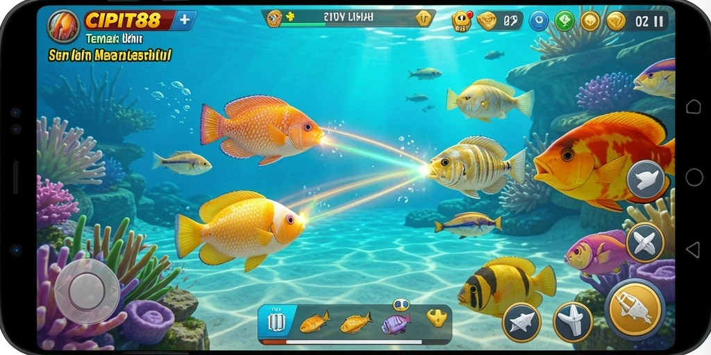 Tangkapan layar gameplay CIPIT88 yang penuh aksi Tembak Ikan.