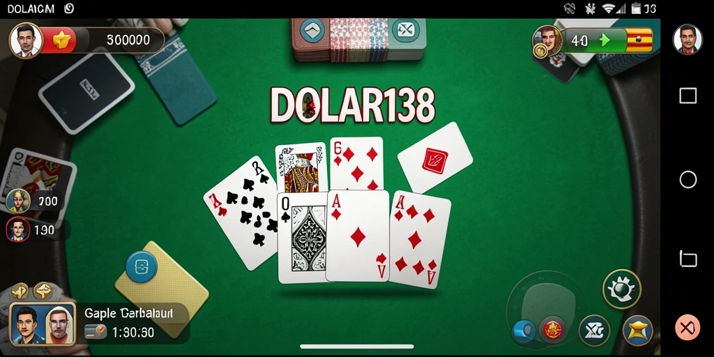 Gameplay seru DOLAR138 dengan berbagai fitur Gaple.