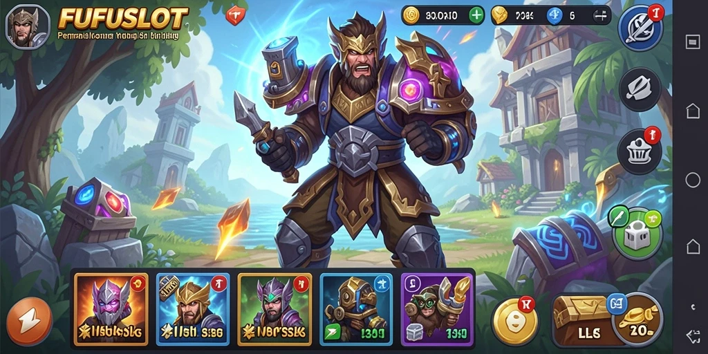 Tampilan menarik dari gameplay SLG FUFUSLOT.