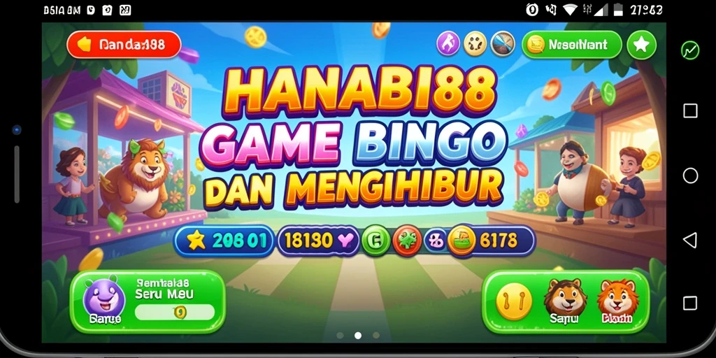 Tampilan gameplay Bingo HANABI88 yang seru dan menarik.