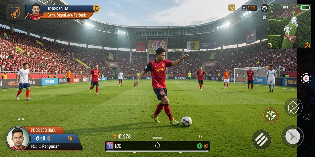 Tampilan gameplay <strong>ID678</strong> yang menegangkan dalam aksi sepak bola.