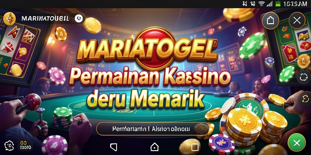 Tampilan permainan MARIATOGEL yang menarik dan dinamis.