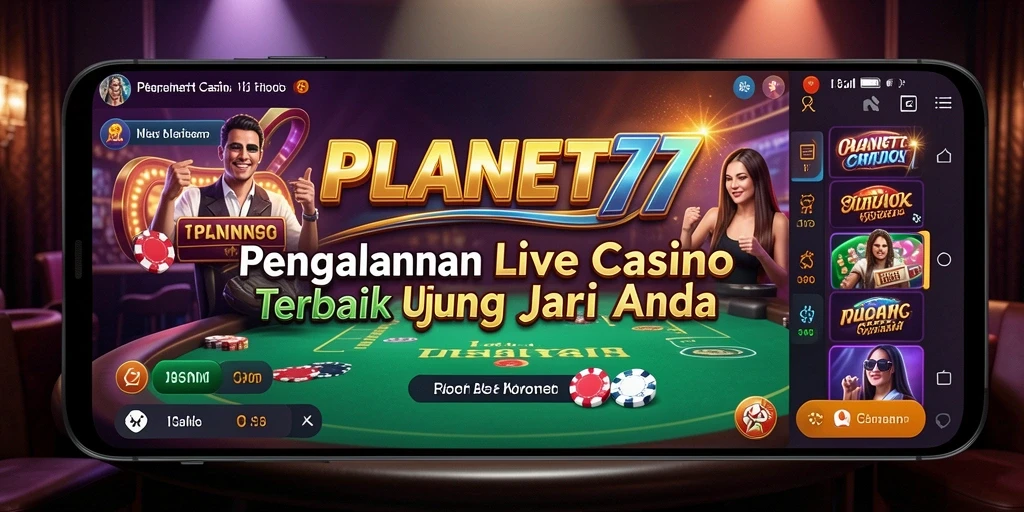 Screenshot dari gameplay Live Casino yang menarik dan interaktif.
