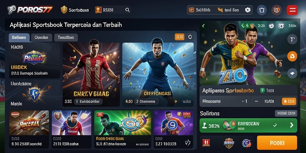 Screenshot gameplay POROS77 yang menunjukkan fitur taruhan langsung.