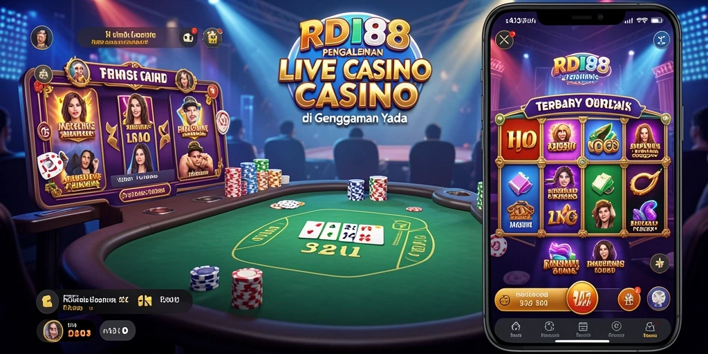 Tampilan gameplay Live Casino yang menakjubkan di RDI88.