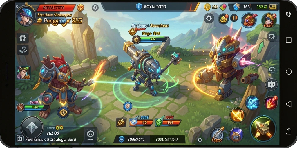 Tampilan gameplay yang menarik dari ROYALTOTO dengan aksi strategi yang dinamis.