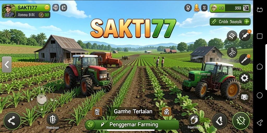 Gambaran gameplay pertanian yang menarik dan interaktif di SAKTI77.