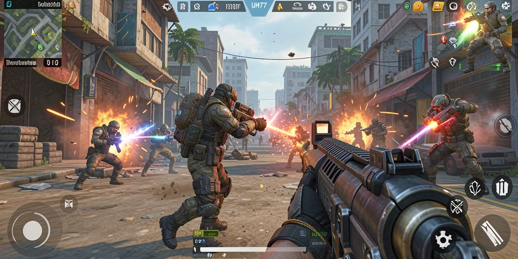 Gameplay UH77 yang menegangkan dan mendebarkan.